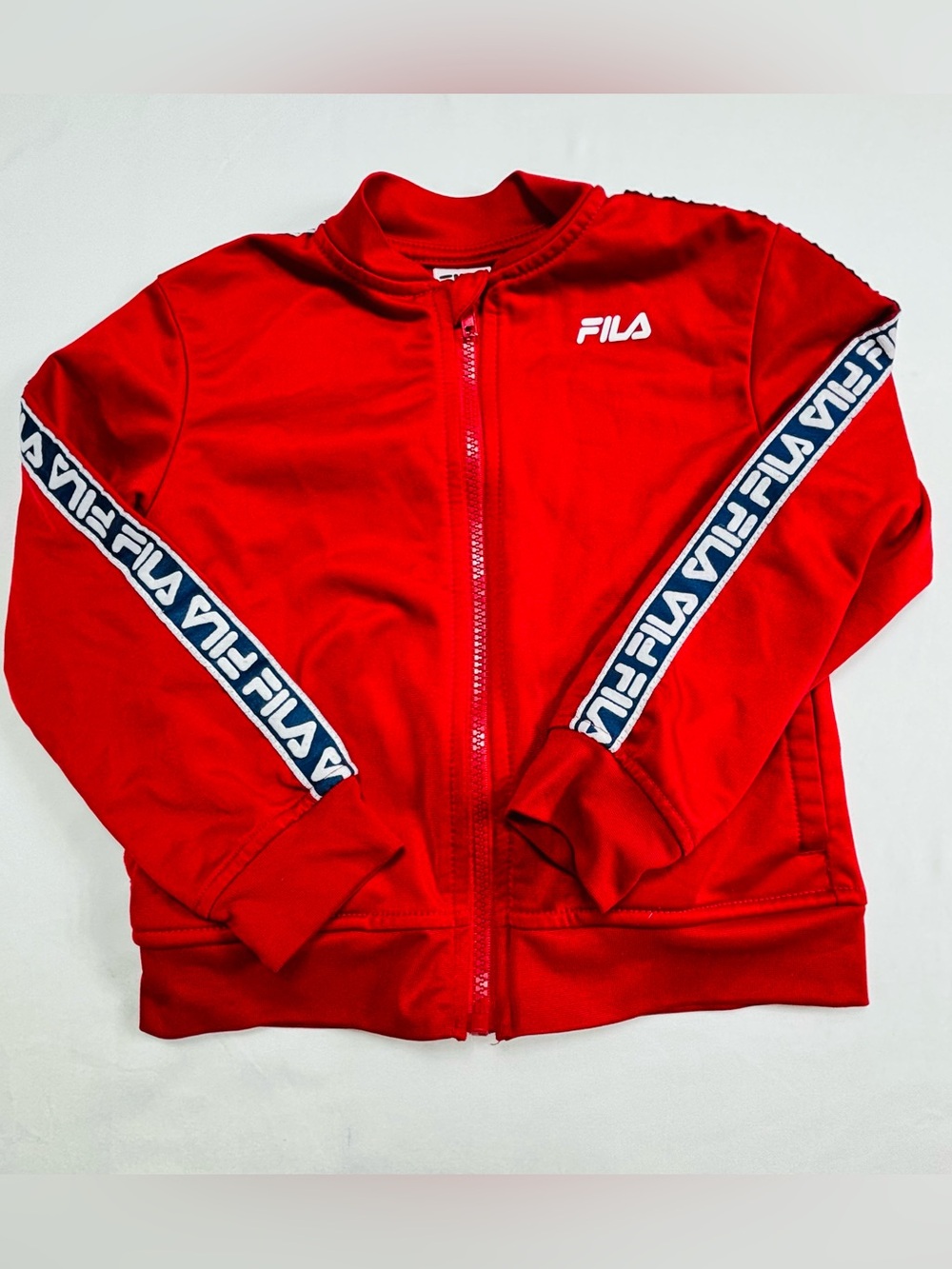 FILA Kids' Red Zip-Up Track Jacket K177